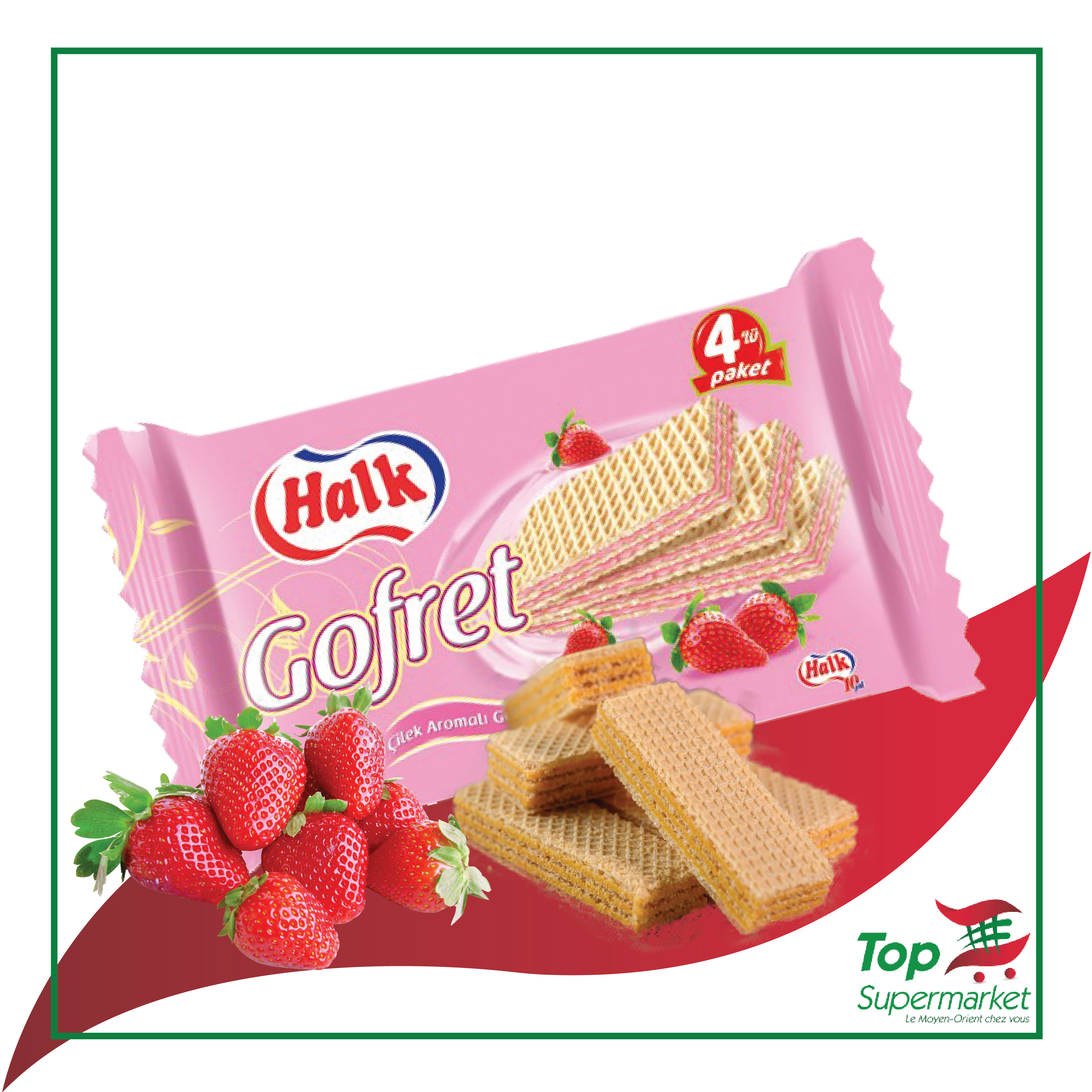 Halk Biscuits Fraise 500gr